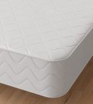 Starlight Beds King Size Mattress. Sprung King Size Memory Foam Mattress With Micro Quilted Sleep Surface. Soft Firmness, White, 7 Inch Deep (5ft x 6ft6)