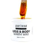 Parissa Legs & Body Warm Wax Kit, Salon-Style Microwavable Formula for Coarse Hair Removal on Face or Body, At-Home Waxing Kit