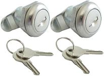 2 Pack Truck Tool Box Lock Replacement with Keys Pickup Toolbox Latch Cylinder, 5/8" Cylinder Replacement