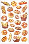 Bread Loaf Stickers - Baked Breads Pop-Up 3D Sticker - Crafts, Scrapbooks -26 Pieces