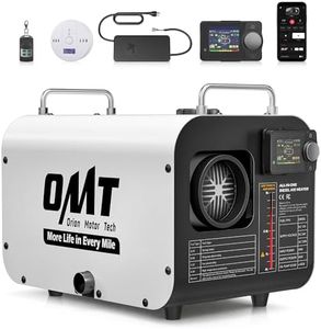 Orion Motor Tech Portable Diesel Heater, 5kW Camper Heater with CO Alarm Auto Shutoff, Diesel Parking Heater for Car Truck Boat RV with 1.3gal Tank Bluetooth Remote Control for 120V AC 12/24V DC Power