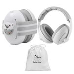 Baby Ear Defender 2-in-1 for Babies and Toddlers up to 4 Years,CE & EN71 Certified - Adjustable Noise Reduction Earmuffs,Comfortable Baby Headphones Against Hearing Damage & Improves Sleep