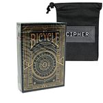 Bicycle Cypher Playing Cards - Cryptography Themed Poker Sized Cards - Includes Cipher Playing Cards Bag