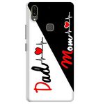 Pappu Printed Dad And Mom Back Case Cover For Vivo V11 (Multicolor) - Multi-Coloured