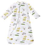 Chilsuessy Baby Sleeping Bag with Detachable Long Sleeves 3.5 Tog for Winter Toddler Sleeping Bag Kids Sleeping Sack for Infant Toddler, Giraffe Park, 6-18 Months