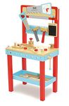 Indigo Jamm Little Carpenters Workbench, Pretend Play Wooden Toy Work Station with Tools and 25 Building Pieces| Pretend Play | Play Set | 3+ | Gift for Boy or Girl