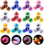 Gigilli 12 Packs Fidget Spinners for Kids Adults, Light up Party Favors Goodie Bags Stuffers for Kids 8-12, Stress Relief Fidget Toys Bulk Glow in the Dark Party Supplies, Fidgets for Classroom Prizes