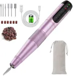 HEBECA Electric Nail Drill Cordless, Electric Nail File Buffer Drill Machine for Natural Acrylic Gel Nails, Rechargeable Electric Manicure Pedicure Set