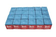 Masters Blue Billiard and Snooker Chalk - 2 dozen/24 Pieces