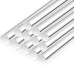 12 Inch Acrylic Dowel Rods for DIY Crafts 0.5 Inch Diameter Acrylic Round Rods Clear Acrylic Dowel Rods for Plant Stakes Curtain Pulls Retaining Rods Shower Rods(12 Pieces)