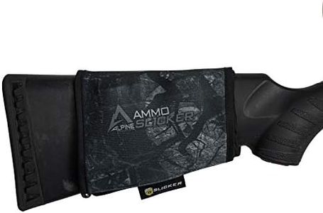 Alpine Innovations AmmoSlicker | Ammo Pouch | Buttstock Shell Holder | Hunting Accessories | Weatherproof and Secure Storage | Shotgun Fits 5 Rounds | Stealth Shadow