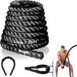 Yes4All 9M / 12M / 15M Battle Ropes, Battling Rope for Fitness Training Gym, Heavy Exercise Ropes 38mm / 50mm, Heavy Ropes for Strength Workout