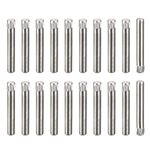 uxcell 3x22mm 304 Stainless Steel Dowel Pins, 20Pcs Knurled Head Flat Chamfered End Dowel Pin, Wood Bunk Bed Shelf Pegs Support Shelves Fasten Elements