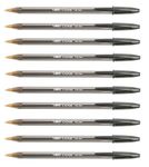 BIC 10 x 1.6mm Black Ink Pens