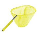 Kids Extendable Telescopic Fishing Mesh Net with Anti Slip Grip for Catching Butterfly Bug Insect Fish Crab| Outdoor Activity Toy for Garden Pond Beach Holiday Summer| Extendable to 84cm (Yellow)