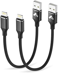 Lightning Cable 2Pack 0.3M Short iPhone Charger Cable MFi Certified iPhone Charging Cable Braided USB iPhone Charger Fast Charging Cord for iPhone 14 13 12 11 Pro Max XR XS Max X 10 8 7 6 SE, iPad