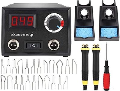 Kit pyrogravure pour bois professionnel 60 W Kit de pyrogravure numérique réglable avec embouts de pyrogravure 23 pièces Brûleur à bois pour débutants et adultes
