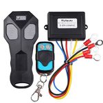 Riyitauto Wireless Winch Remote Control Kit for Car Truck Jeep ATV SUV 12V Handset Switch Recovery Wireless Winch Remote Control Waterproof Wireless Remote for Winch