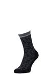 Sockwell Women's Plantar Relief Cush Crew Sock, Black - Medium/Large