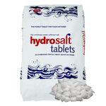 Hydrosoft Salt Tablets 25kg For Tablet Water Softeners Best For Laundry Kitchen Dishwasher, Compatible to All water softener salt tablets, Food Grade 100% Genuine British water softener tablets