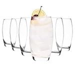 6X Clear 510ml Empire Highball Glasses - Tall Hi Ball Glass Water Gin Juice Cocktail Drinking Glassware Tumblers Set - by LAV