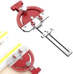 Table Saw Miter Gauge Adjustable Multi-Angle Track Saw Guide Square Right Angle Guide Angle Stop for Makita Festool DeWalt Guide Rail