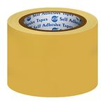 VCR Yellow Floor Marking Tape - 18 Meters in Length 72mm / 03" Width - 1 Roll Per Pack - Waterproof Social Distancing lane Marking Tape for Safety, Hazard and Caution Warnings