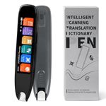 ConBlom Scan Reader Pen, 142 Language Translator Device, Smart Digital Reading Pen for Dyslexia, Elderly, Kids, Students, Supports Voice, Scan, Text to Speech (Black)