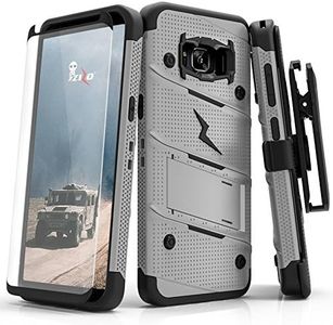 Samsung Galaxy S8 Plus Case, Zizo [Bolt Series] w/ [Galaxy S8 Plus Screen Protector] Kickstand [Military Grade Drop Tested] Holster Belt Clip - S8+