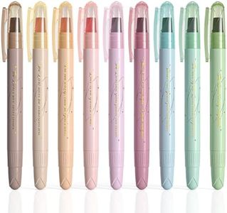 WEMATE Bible Highlighters No Bleed, 9PCS Assorted Colors Gel Highlighters Set, Cute Bible Study Supplies for Scripture Marking, Color Coding & Book Highlighting