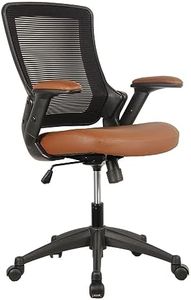 Techni Mobili Mid-Back Mesh Task Office Chair, 25" W x 25" D x 34" H, Brown