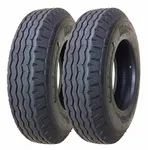 Zeemax Heavy Duty Highway Trailer Tires 8-14.5 14PR Load Range G - Set 2