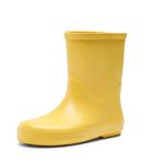 DREAM PAIRS Kids Wellies Boys Girls Wellington Boots Waterproof Non-Slip Short Rain Boots Toddler/Little Kid/Big Kid,Size 7 Little Kid,Yellow,SDRB2203K-E