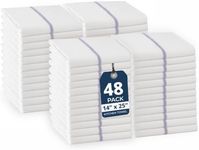 LANE LINEN Kitchen Towels Bulk 100% Cotton Commercial 48 Pack