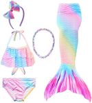 Lytxdll 5PCS Girls Mermaid Tails fo