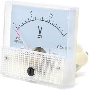 JESSINIE 85C1 DC 15V Pointer Voltmeter Analog Volt Panel Meter Gauge Front Face 65 * 56MM Analog Small Meter 0-15V 85C1