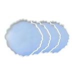R H Lifestyle Silicone Moulds Round Resin Art Mould Agate Coaster Mould for Resin Art Epoxy Casting Mould Tray Photo Frame Mold Resin Coaster Mould Set of 4, 4 Inch