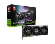 MSI GeForce RTX 4070 Super 12G Gaming X Slim Graphic Card - NVIDIA GeForce RTX 4070 Super GPU, 12GB GDDR6X 192-bit Memory, 21 Gbps, PCI Express 4 Interface, Upto 2640 MHz, TORX Fan 5.0