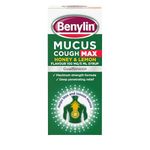 Benylin Mucus Cough Max - Honey & Lemon Flavour – Helps Reduce Cough Intensity from Day 1 - Cough Medicine for Adults - 100 mg/5 ml Syrup, 300 ml (Pack of 1)