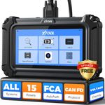 XTOOL D6 OBD2 Scanner, 2025 Full System Diagnostic Scanner for Car with 15 Resets, Oil Reset, ABS Bleed, Throttle Relearn, Crank Sensor Relearn, EPB, Free Update Scan Tool, Upgraded of D5S, FCA&CAN FD