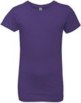 Clementine Big Girls' Everyday T-Shirt, Purple Rush, Medium(7-8)