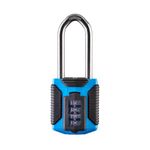 Squire Heavy Duty Padlock (CP50) - Toughest Steel Shackle - 4 Wheel Combination Padlock - Alloy Steel for Corrosion Resistance - Weatherproof Lock for Home, & Leisure (All Terrain Marine Long Shackle)