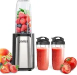 Ganiza Smoothie Blenders, 14Pcs Personal Blender for Shakes and Smoothies for Kitchen with 3 Portable Blender Cups (1x24oz & 2X17oz), Single Serve Smoothies Maker for Juices