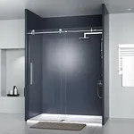 DELAVIN 56-60 in. Frameless Shower 