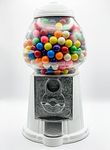 Gumball Dreams Classic Gumball Machine/Candy Dispenser, 15 Inch - White