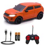 TOIGEN® Remote Contorl Car | Rechargeable Racing RC Cars for Kids High Speed Mini 1:24 Scale | High Performance Rc Car with Led Lights for Kids Super Sports Car for Kids Speed Rc Car Toy (Orange)