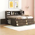 SOFTSEA Full Size Captain Bed with 