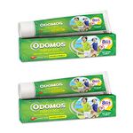 Odomos Naturals Non-Sticky Mosquito Repellent Cream - 100g (Pack of 2), Clinically Tested & Pediatrician Certified | 8 Hours Protection in Single Application | | Safe on Skin