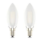 E14 Dimmable Led Candle Bulb,C35 SES Small Edison Screw,4w Equivalent 40w, Warm White 2700K,Pack of 2