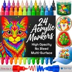 ARTISTRO 24 Acrylic Paint Markers f